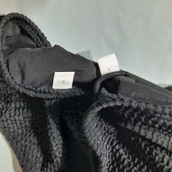 Black Ribbed Bikini - Picture 3 of 3